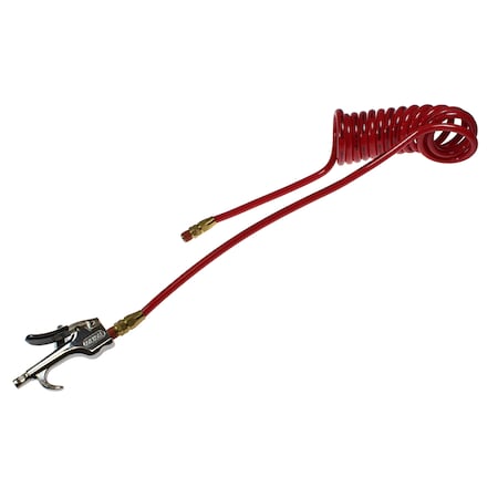 Coilhose Pneumatics Flexcoil 5/32" ID x 10 1/4" MPT x 600-S Red 600-PR532-10B-R